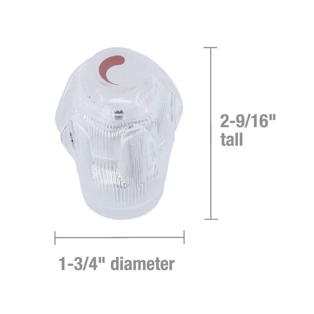 DANCO Small Faucet Handles in Clear Acrylic (2)