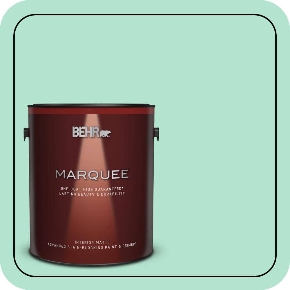 BEHR MARQUEE 1 gal. #P420-2 Crystal Rapids Matte Interior Paint & Primer