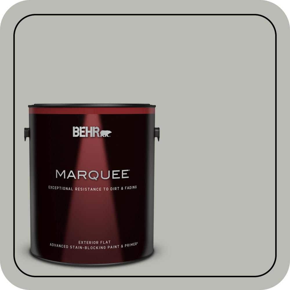 BEHR MARQUEE 1 gal. #N380-3 Weathered Moss Flat Exterior Paint & Primer
