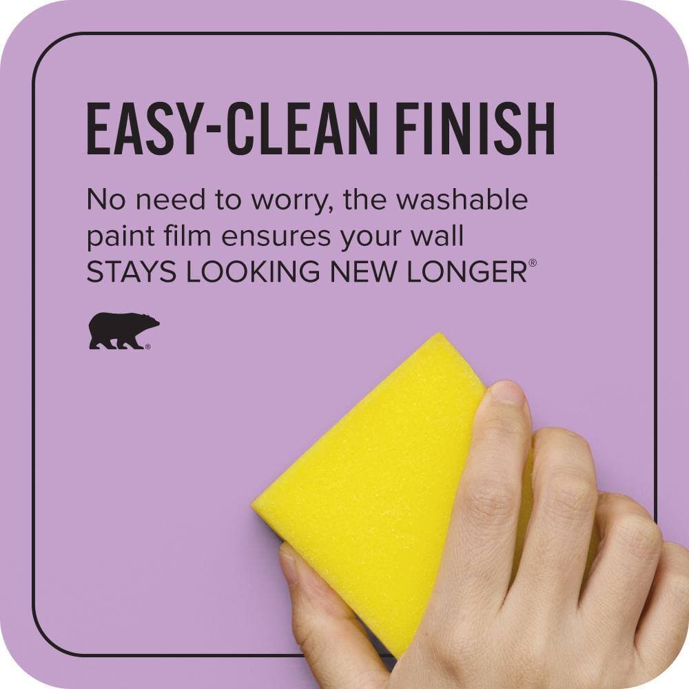BEHR ULTRA 1 gal. #P100-4 Lovers Knot Extra Durable Satin Enamel Interior Paint & Primer (4)