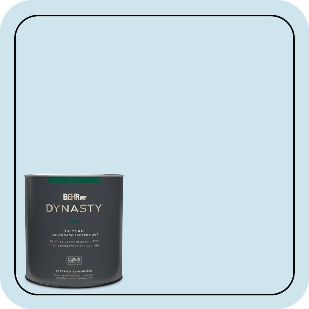 BEHR DYNASTY 1 qt. #540A-2 Niagara Falls Semi-Gloss Exterior Stain-Blocking Paint & Primer