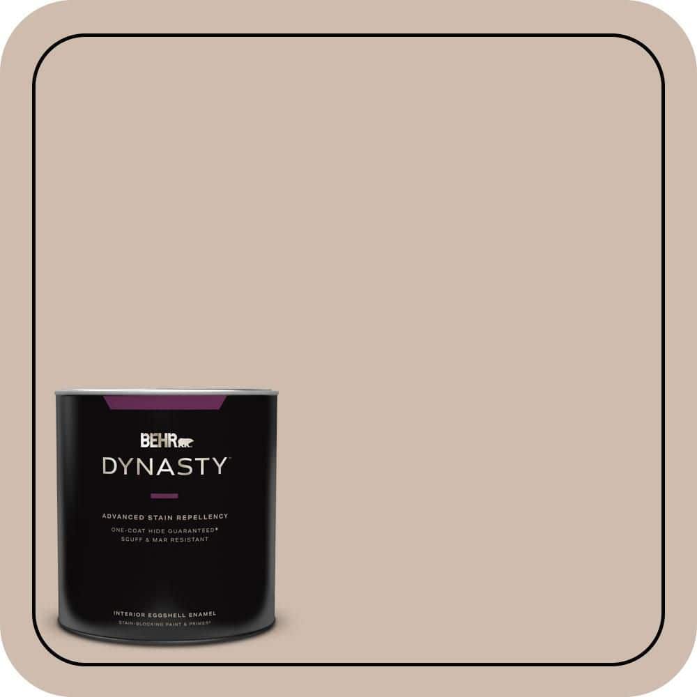 BEHR DYNASTY 1 qt. #N190-3 Windrift Beige Eggshell Enamel Interior Stain-Blocking Paint & Primer