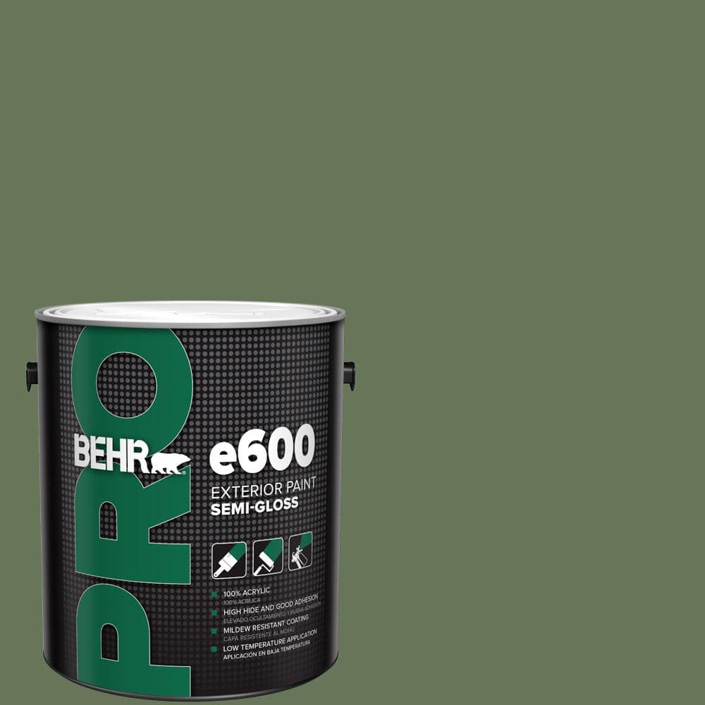 BEHR PRO 1 gal. #PPU10-01 Scallion Semi-Gloss Exterior Paint
