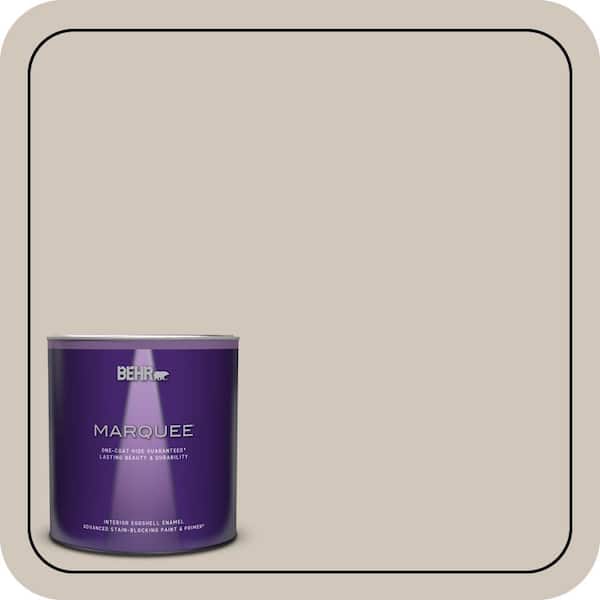 BEHR MARQUEE 1 qt. #N210-2 Cappuccino Froth Eggshell Enamel Interior Paint & Primer (2)