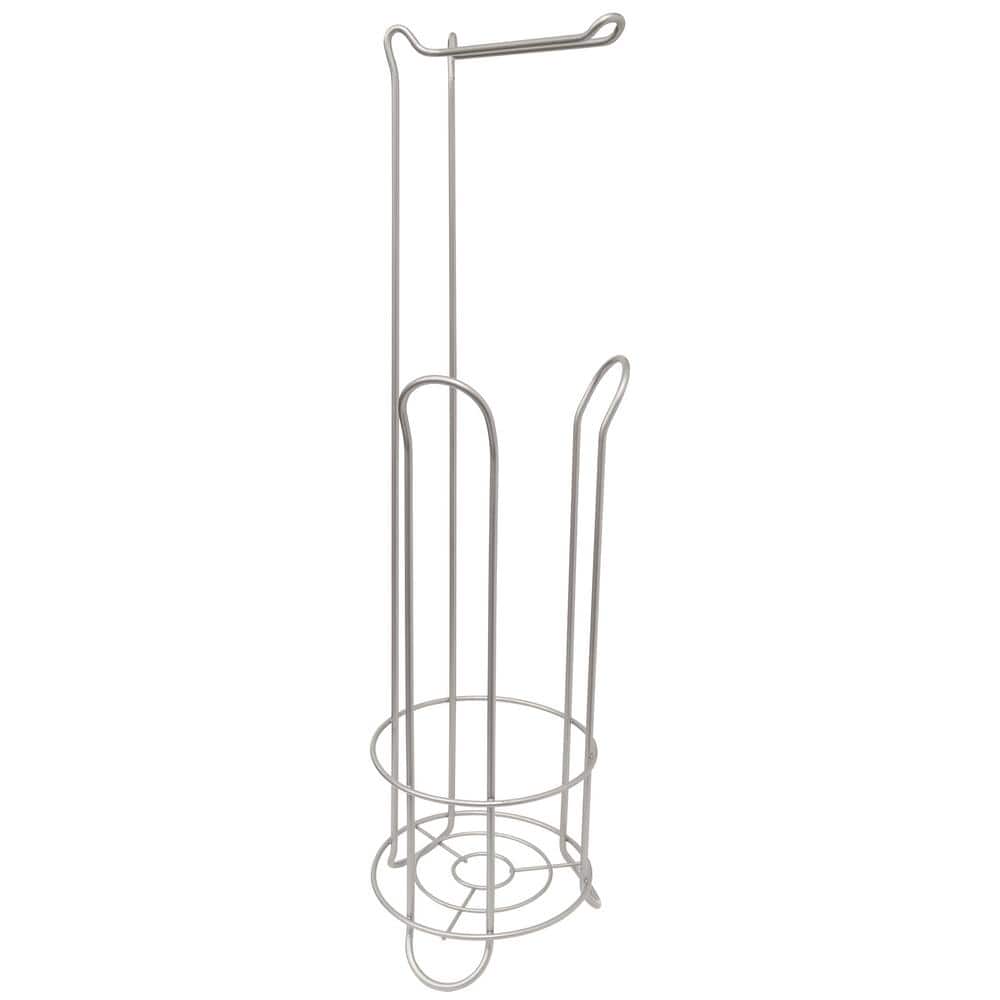 Glacier Bay Freestanding Toilet Paper Holder and Reserve in Satin Nickel (2)