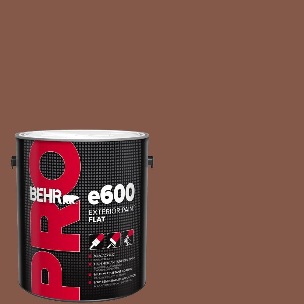 BEHR PRO 1 gal. #QE-15 Iron Oxide Flat Exterior Paint