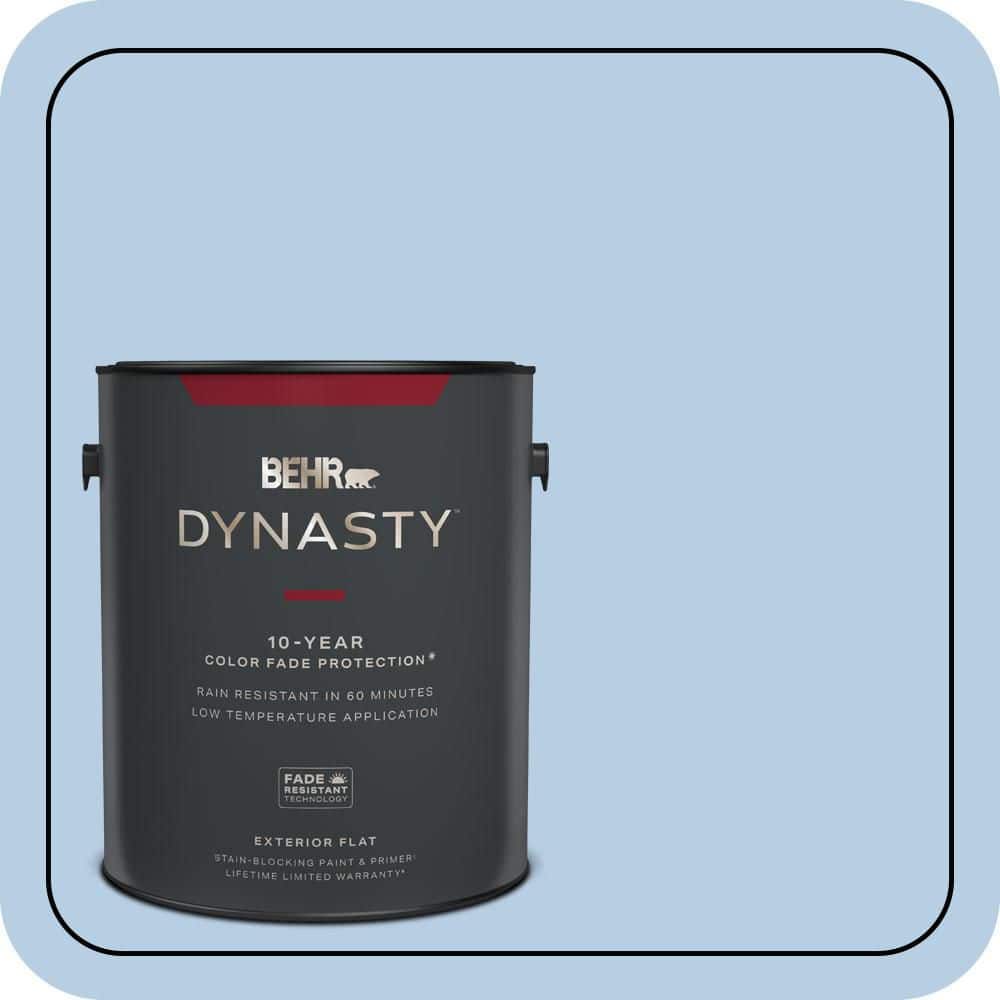 BEHR DYNASTY 1 gal. #570C-3 Tender Twilight Flat Exterior Stain-Blocking Paint & Primer