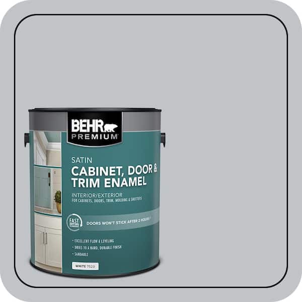 BEHR PREMIUM 1 gal. #N510-2 Galactic Tint Satin Enamel Interior/Exterior Cabinet, Door & Trim Paint (2)