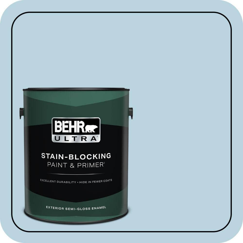 BEHR ULTRA 1 gal. #PPU14-16 Millstream Semi-Gloss Enamel Exterior Paint & Primer