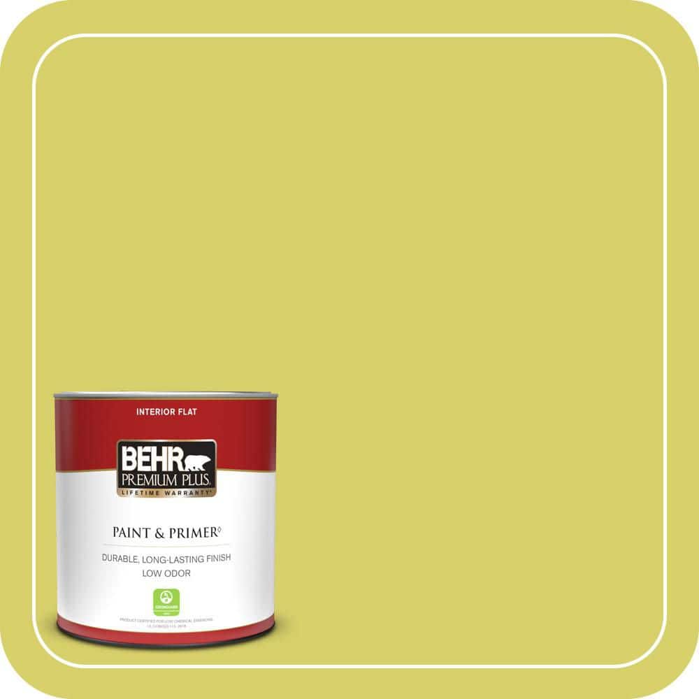 BEHR PREMIUM PLUS #P340-4 Lime Tree Enamel & Primer Color Sample (1)