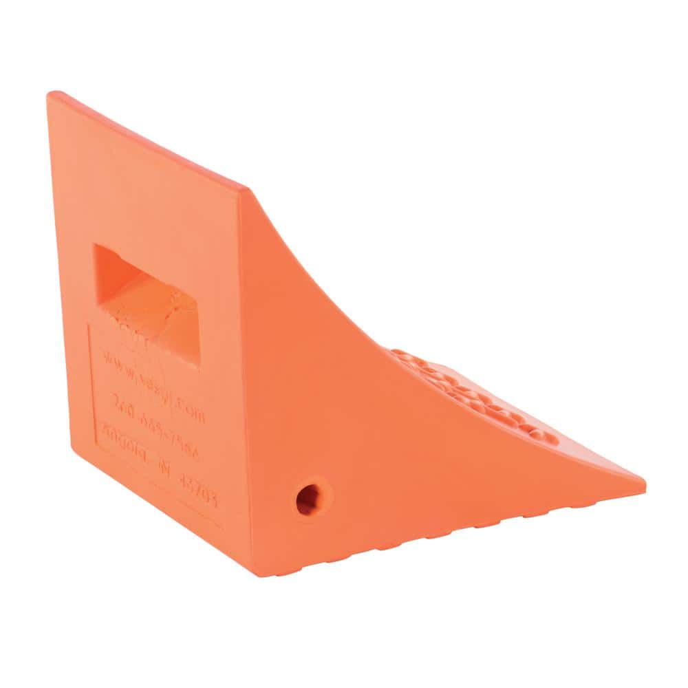 Vestil 14.5 in. x 14.5 in. x 17 in. Jumbo Urethane Wheel Chock (2)