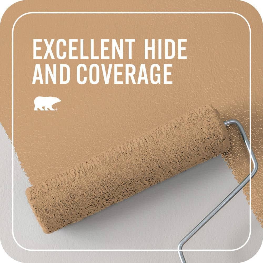 BEHR PREMIUM PLUS #PPU4-16 Kenya Flat Interior/Exterior Paint & Primer Color Sample (4)