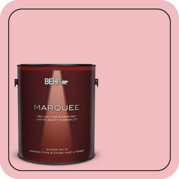 BEHR MARQUEE 1 gal. #P160-2 Blush Rush Matte Interior Paint & Primer (2)