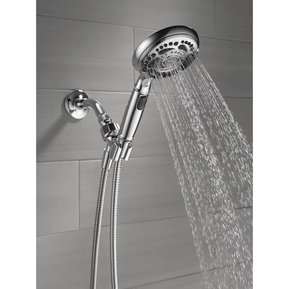 Delta 7-Spray Wall Mount Handheld Shower Head 1.8 GPM in Chrome (3)