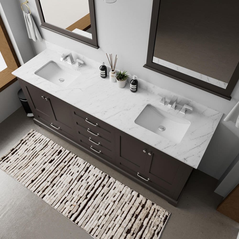 Lexora Dukes 80 in. W 22 in. D Double Bath Vanity without Top (2)