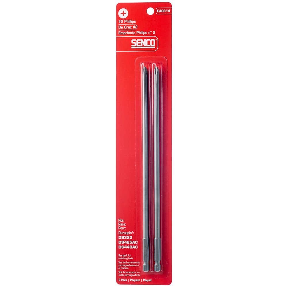 Senco DuraSpin 1/4 in. Carbide Steel Phillips Bit (2-Pieces) (2)