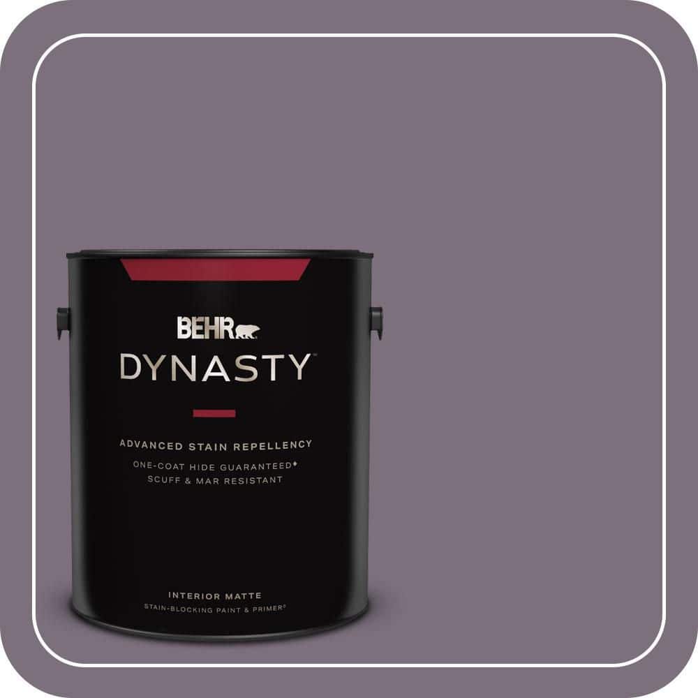BEHR DYNASTY 1 gal. #PPU17-17 Plum Shadow Matte Interior Stain-Blocking Paint & Primer