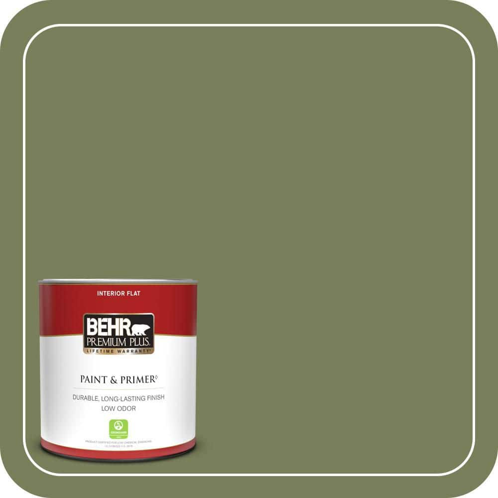 BEHR PREMIUM PLUS #410F-6 Grape Vine Enamel Low Odor & Primer (1)
