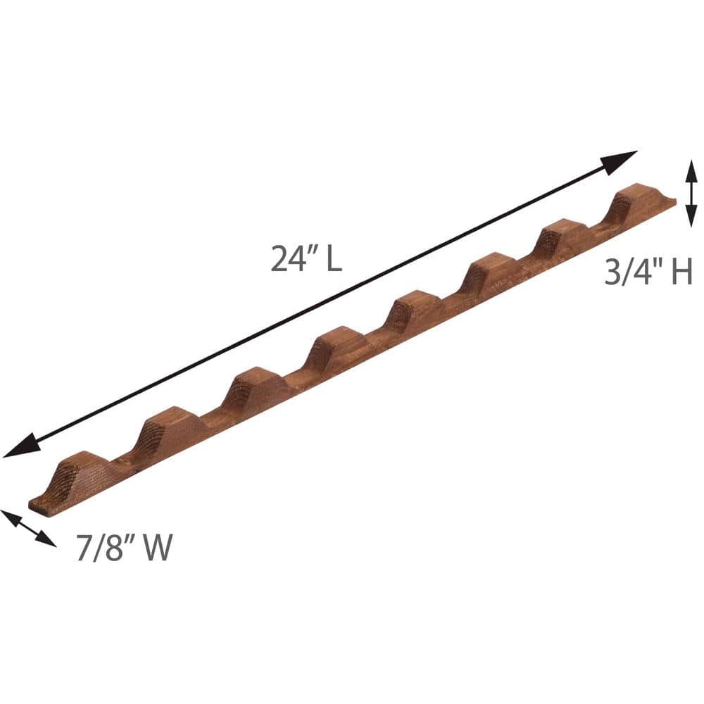 Suntuf 24 in. Horizontal Wood Roof Closure Strips (5-Pack) (3)