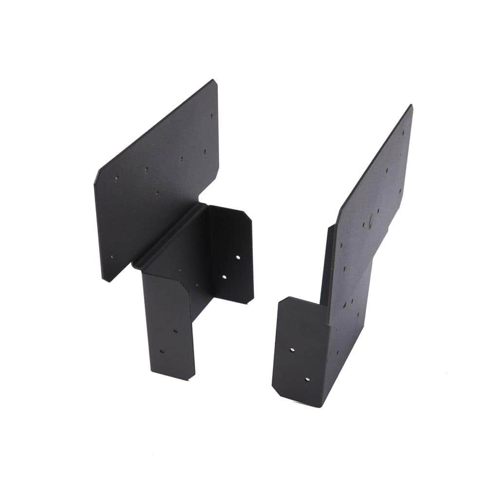 FORTRESS Evolution Steel Black Deck Framing Double Beam/Post Bracket (1)
