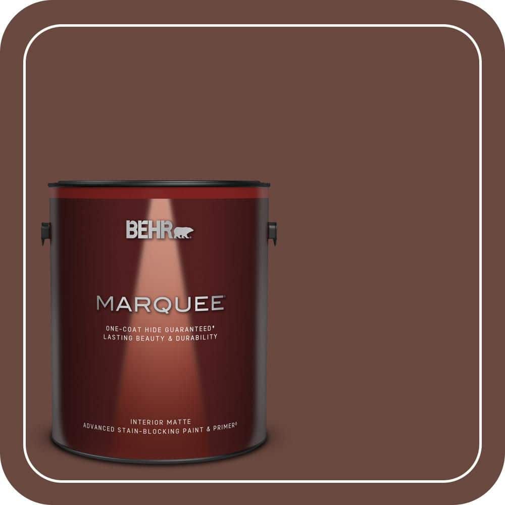 BEHR MARQUEE 1 gal. #S-G-740 Brown Eyes Matte Interior Paint & Primer