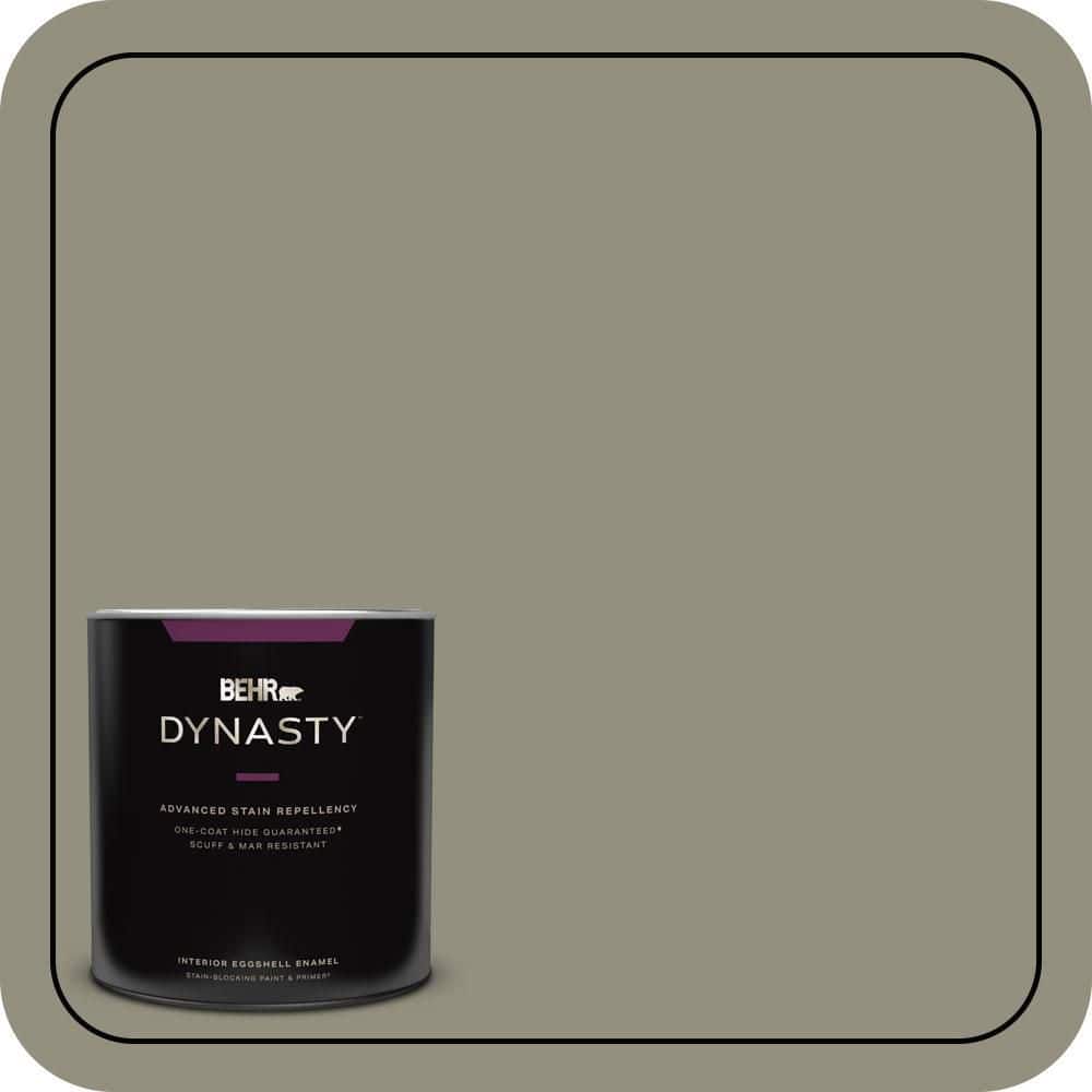 BEHR DYNASTY 1 qt. #N350-5 Muted Sage One-Coat Hide Eggshell Enamel Interior Stain-Blocking Paint & Primer