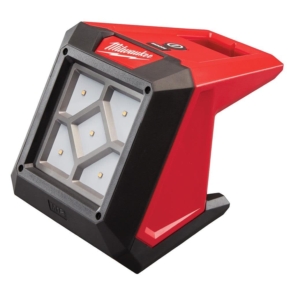 Milwaukee M12 12-Volt Lithium-Ion Cordless Rivet Tool Kit with (2) 1.5Ah Batteries, Charger and 1000 Lumens M12 Flood Light (2)