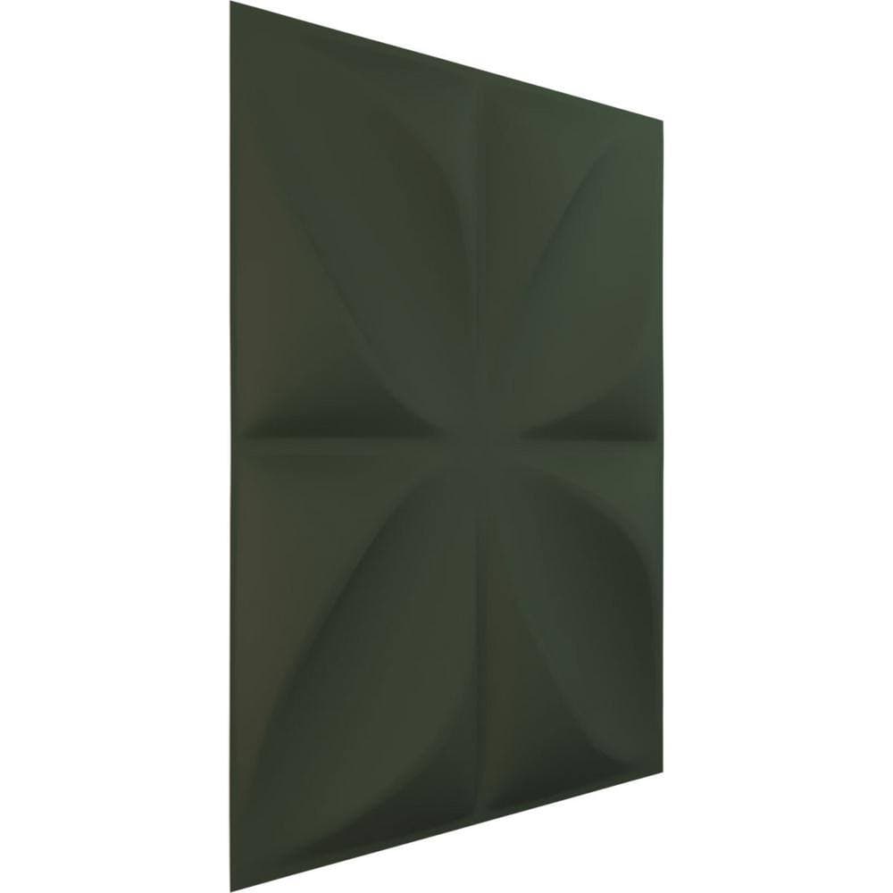 Ekena Millwork 19-5/8"W x 19-5/8"H Alexa EnduraWall Decorative 3D Wall Panel, Satin Hunt Club Green (Covers 2.67 Sq.Ft.) (2)