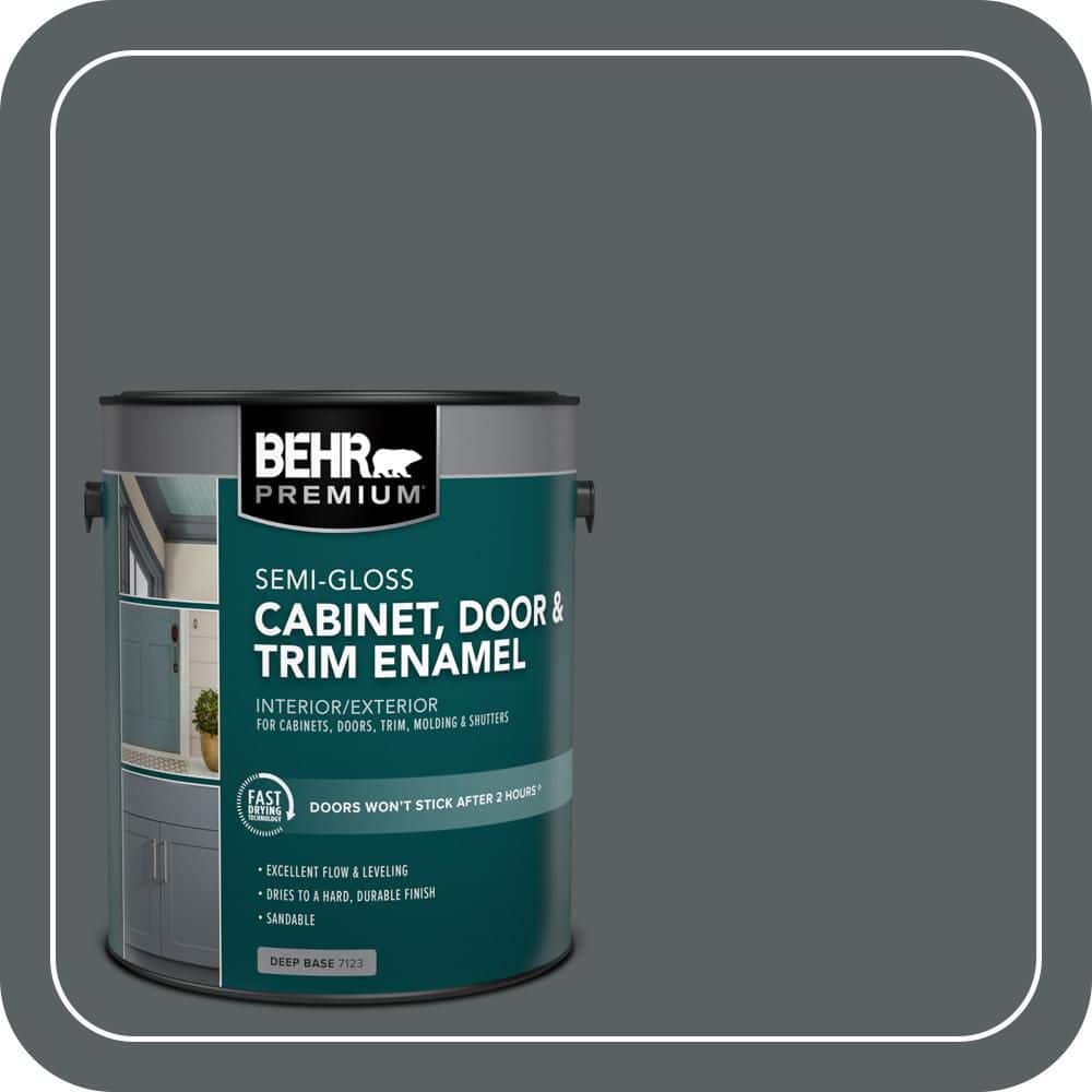 BEHR PREMIUM 1 gal. #720F-6 Paramount Semi-Gloss Enamel Interior/Exterior Cabinet, Door & Trim Paint