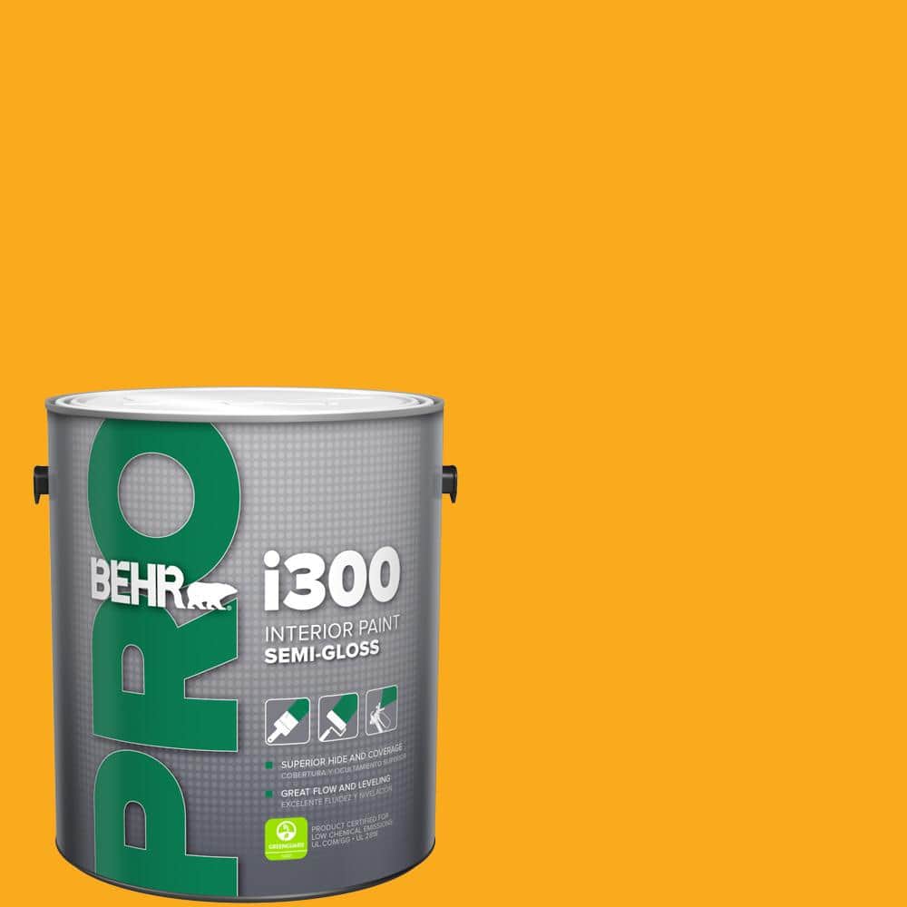 BEHR PRO 1 gal. #P270-7 Sunny Side Up Semi-Gloss Interior Paint