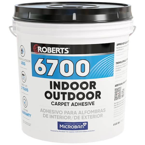 ROBERTS Creamy Tan 4 Gal. Indoor/Outdoor Carpet Floor Adhesive
