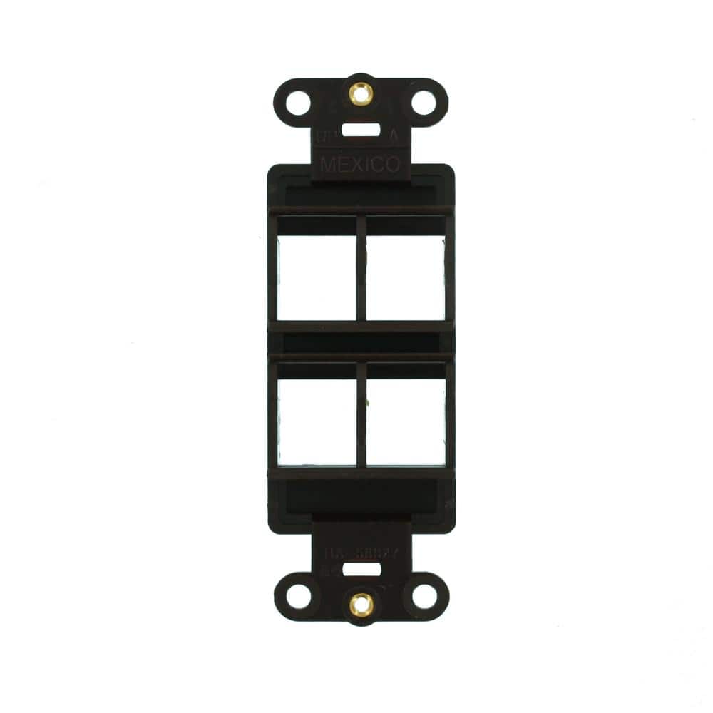Leviton Decora QuickPort 4-Port Insert 41644-B (3)