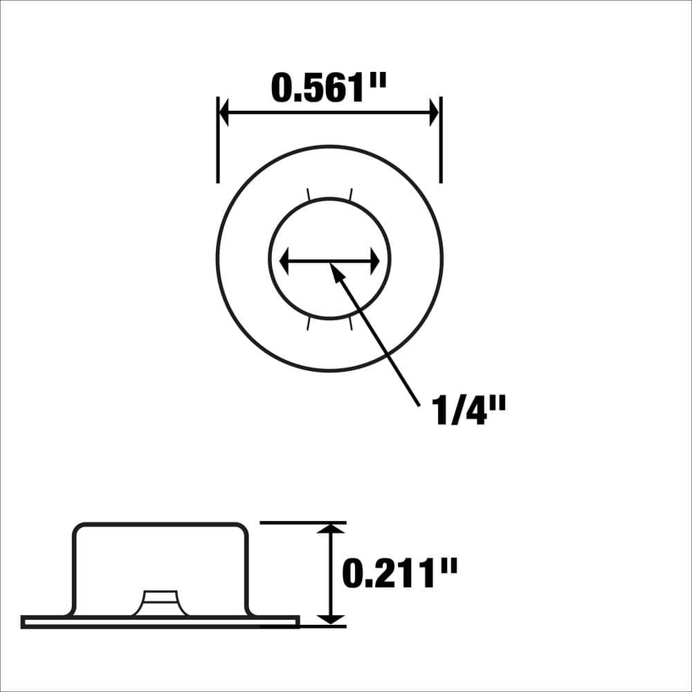 Everbilt 1/4 in. Zinc Plated Axle Hat Nut (3-Pack) (4)