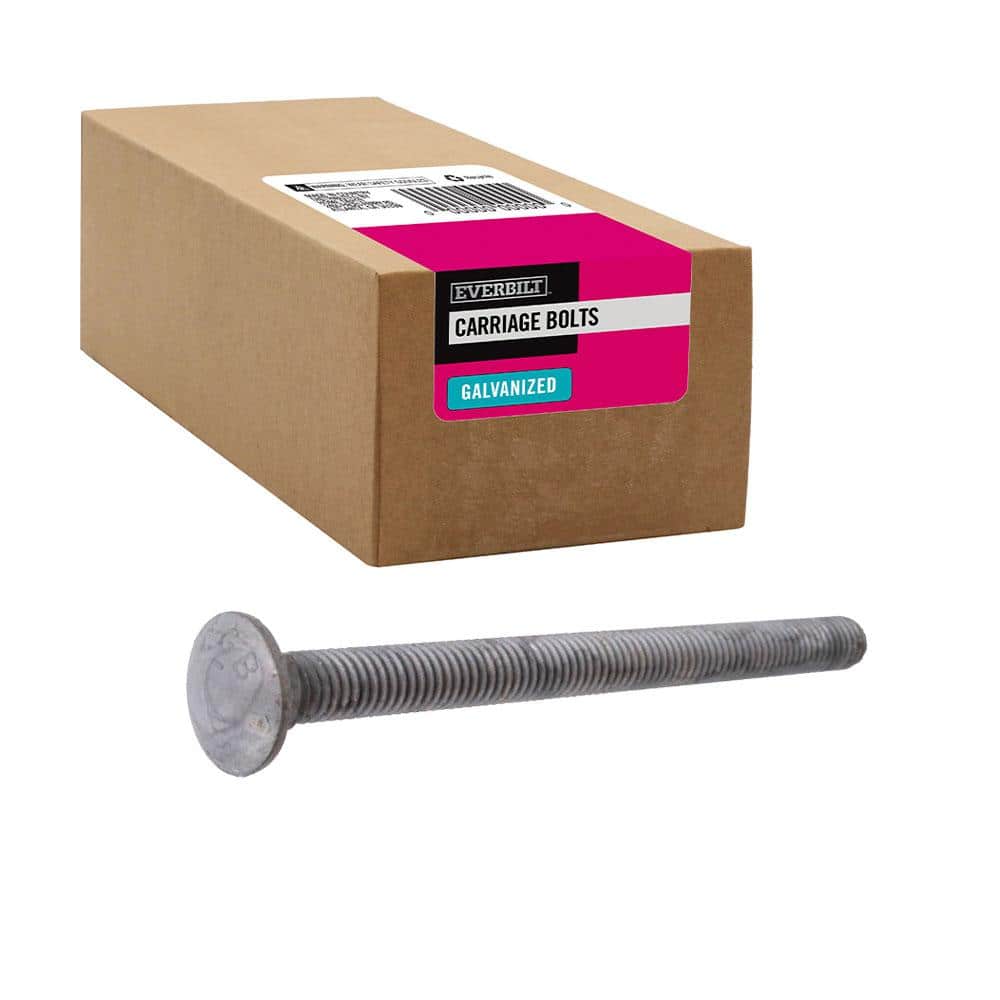Everbilt 3/8 in.-16 x 5 in. Galvanized Carriage Bolt (25-Pack) (1)