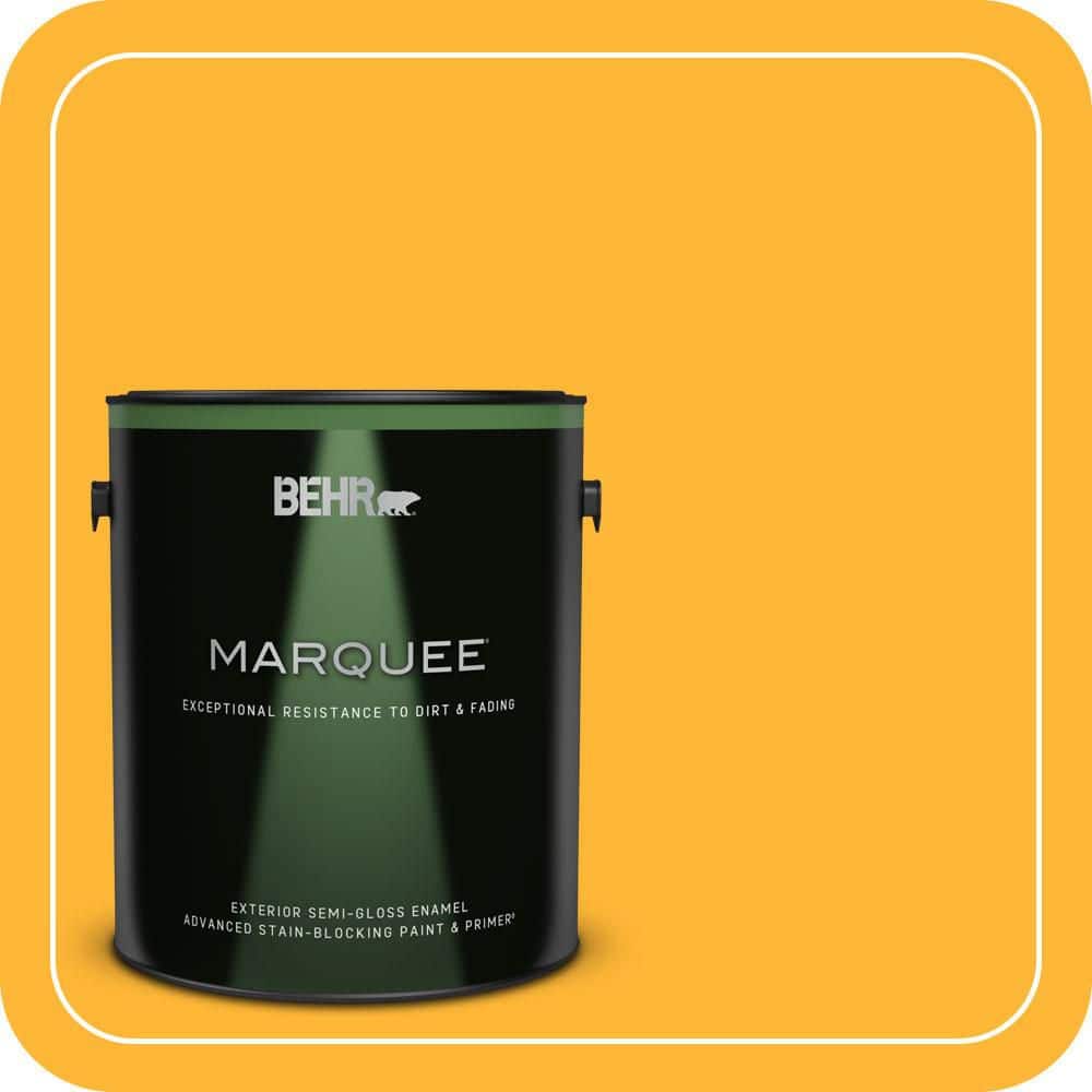 BEHR MARQUEE 1 gal. #P270-6 Soft Boiled Semi-Gloss Enamel Exterior Paint & Primer