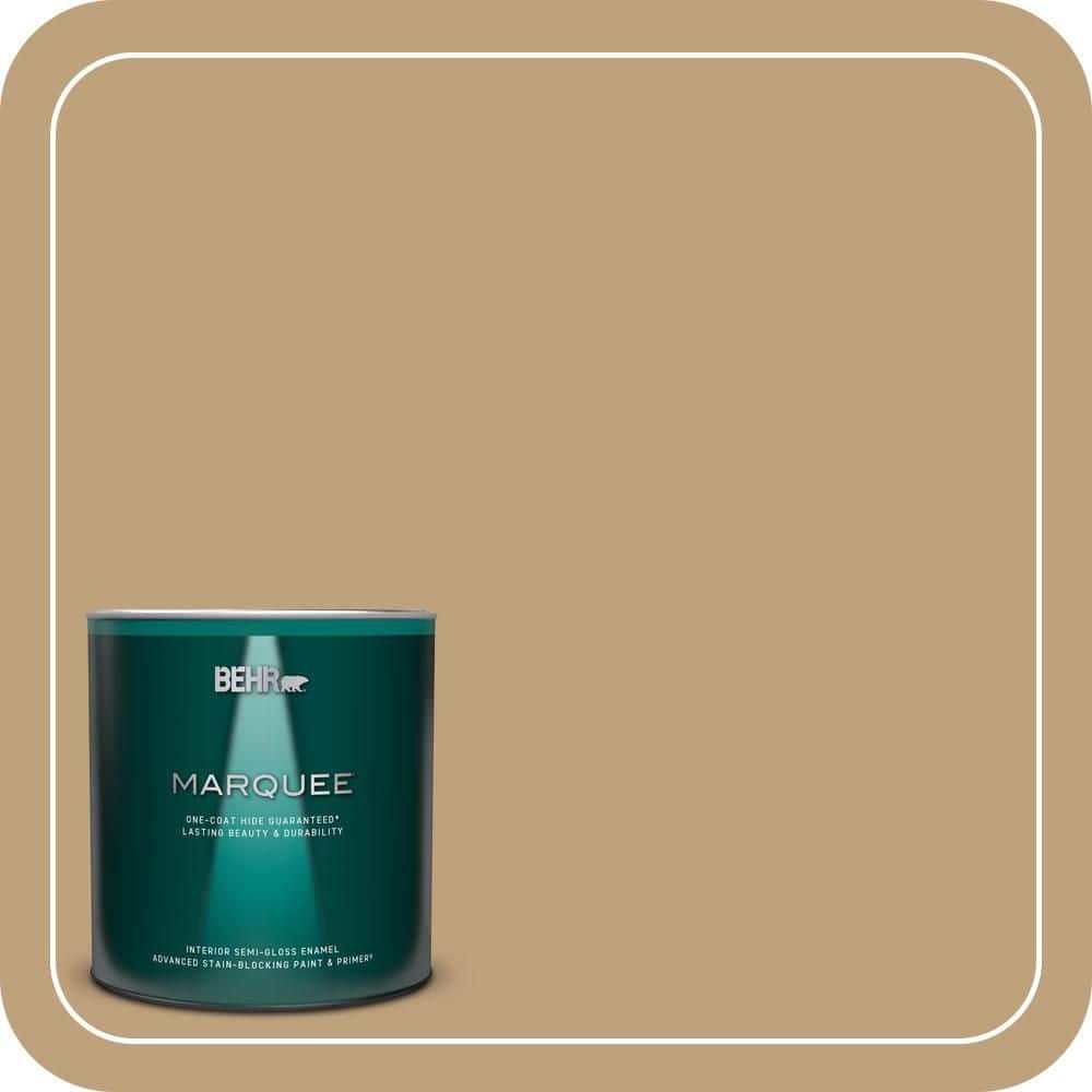 BEHR MARQUEE 1 qt. #MQ2-28 Modern History One-Coat Hide Semi-Gloss Enamel Interior Paint & Primer