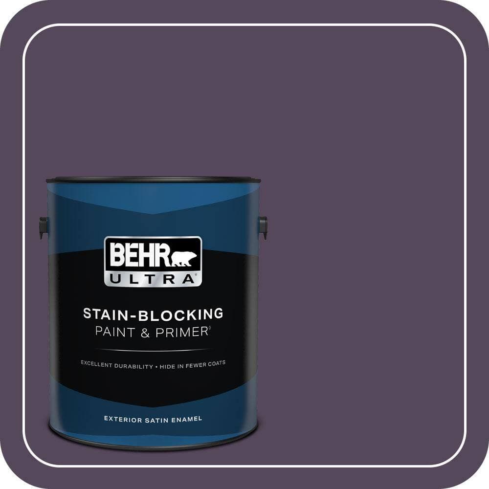 BEHR ULTRA 1 gal. #PPU17-01 Mata Hari Satin Enamel Exterior Paint & Primer