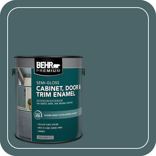 BEHR PREMIUM 1 gal. #MQ6-02 Walk Me Home Semi-Gloss Enamel Interior/Exterior Cabinet, Door & Trim Paint (2)