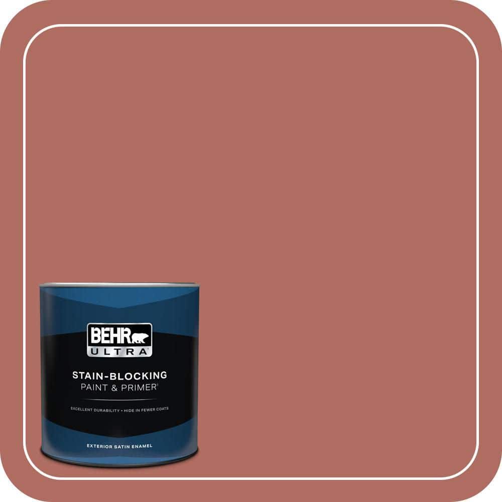 BEHR ULTRA 1 qt. #MQ1-22 Scene Stealer Satin Enamel Exterior Paint & Primer
