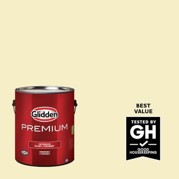 Glidden Premium 1 gal. PPG1108-2 Silk Star Eggshell Interior Paint (2)