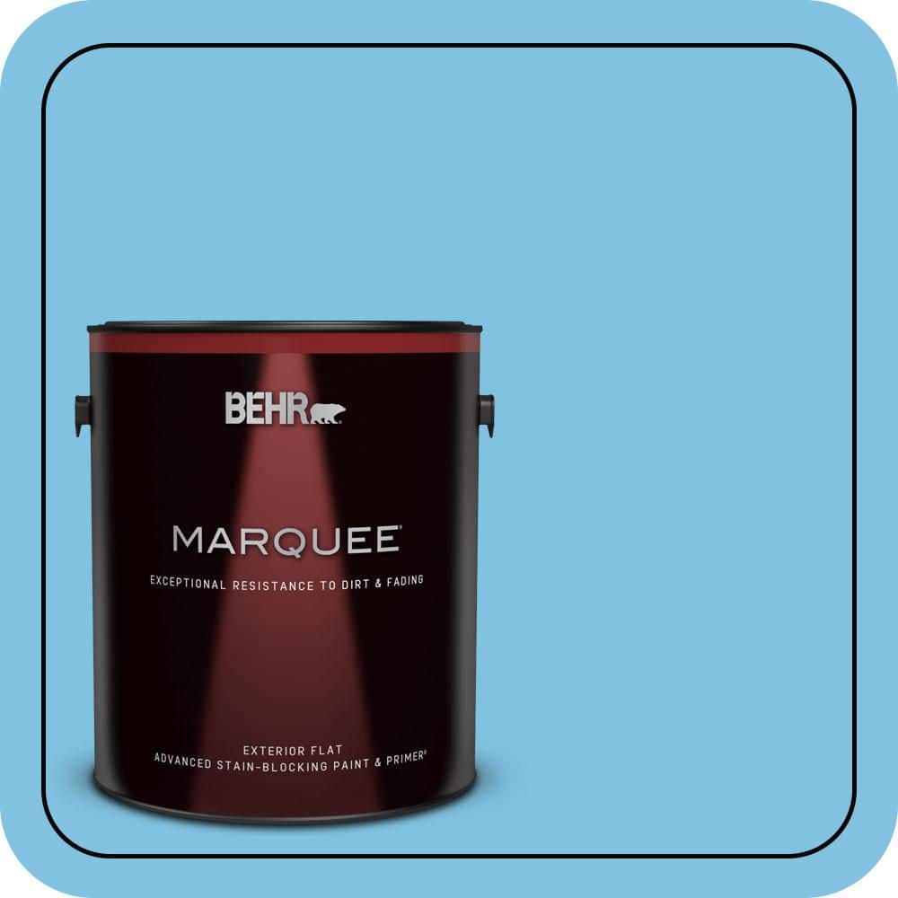 BEHR MARQUEE 1 gal. #540B-4 Horizon Haze Flat Exterior Paint & Primer