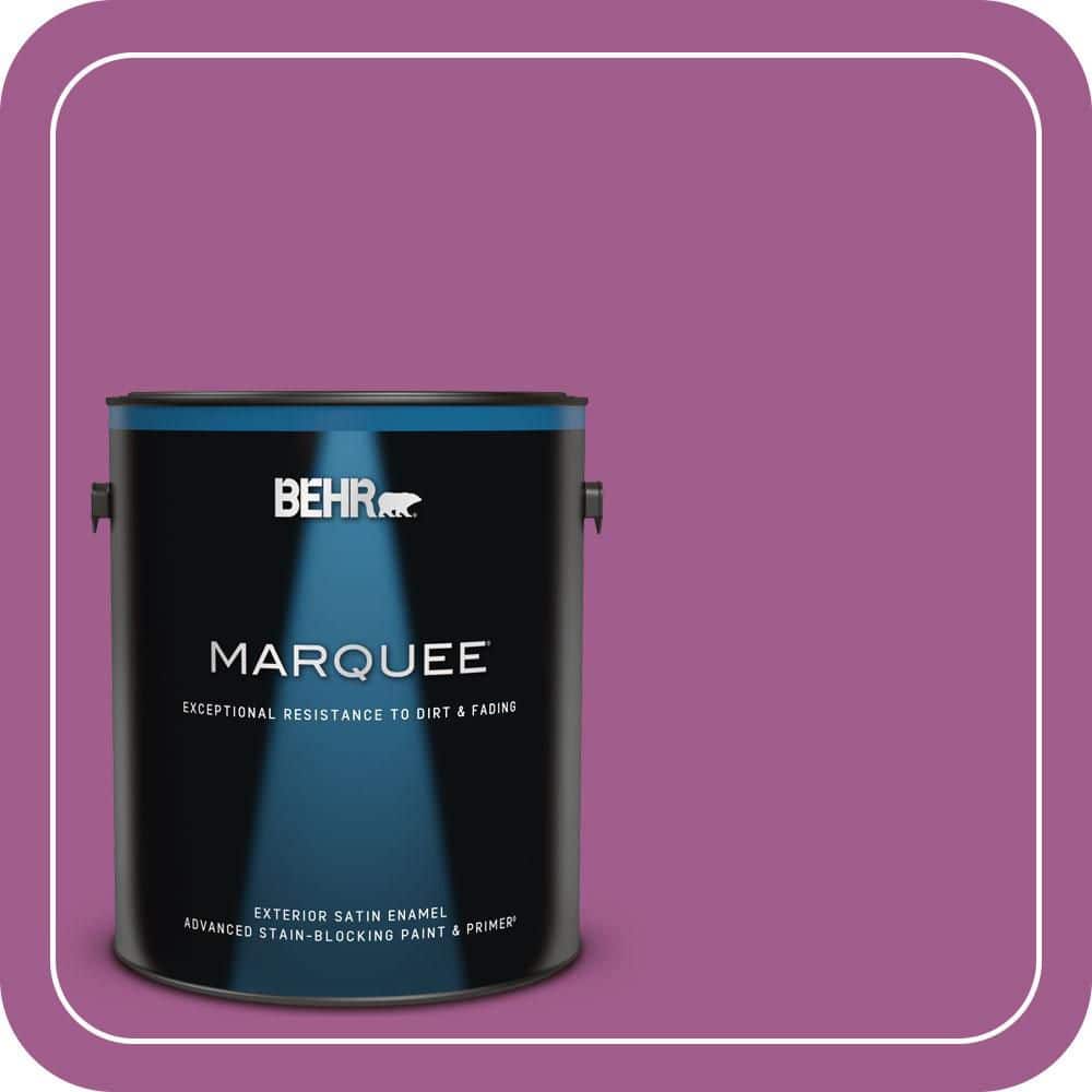 BEHR MARQUEE 1 gal. #P110-6 Wild Berry Satin Enamel Exterior Paint & Primer