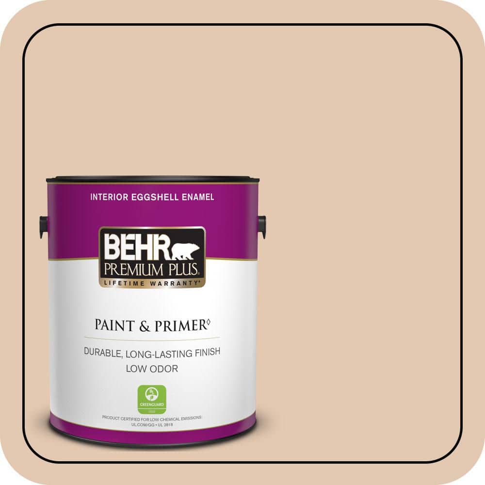 BEHR PREMIUM PLUS 1 gal. #S230-2 Mesquite Powder Eggshell Enamel Low Odor Interior Paint & Primer