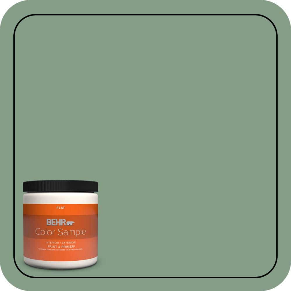 BEHR PREMIUM PLUS #S410-5 Track Green Flat Low Odor & Primer (1)