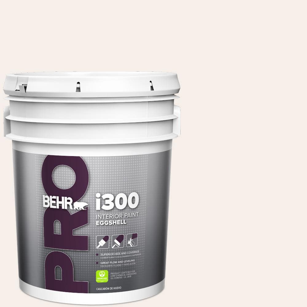 BEHR PRO 5 gal. #PWN-26 Icing Rose Eggshell Interior Paint