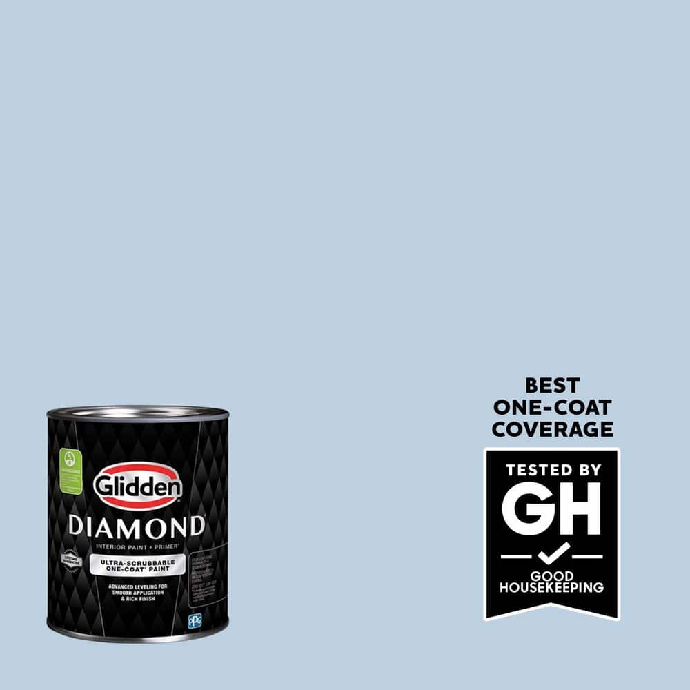 Glidden Diamond 1 qt. PPG1161-2 C'est La Vie Satin Interior Paint with Primer