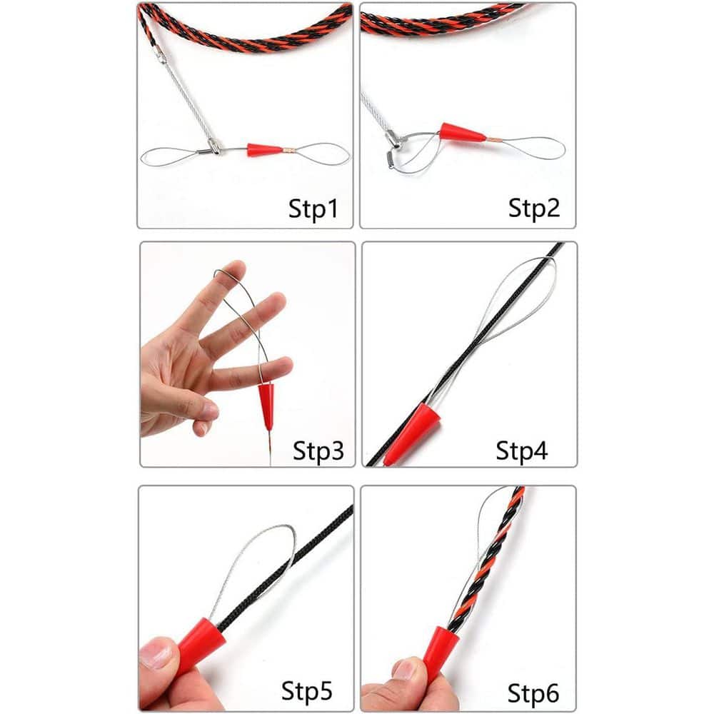 Yichuhaoxi Series 100 ft. PET Electrical Cable Puller Kit with 6mm Dia Wire Guide, High Flexibility and Durability (3)