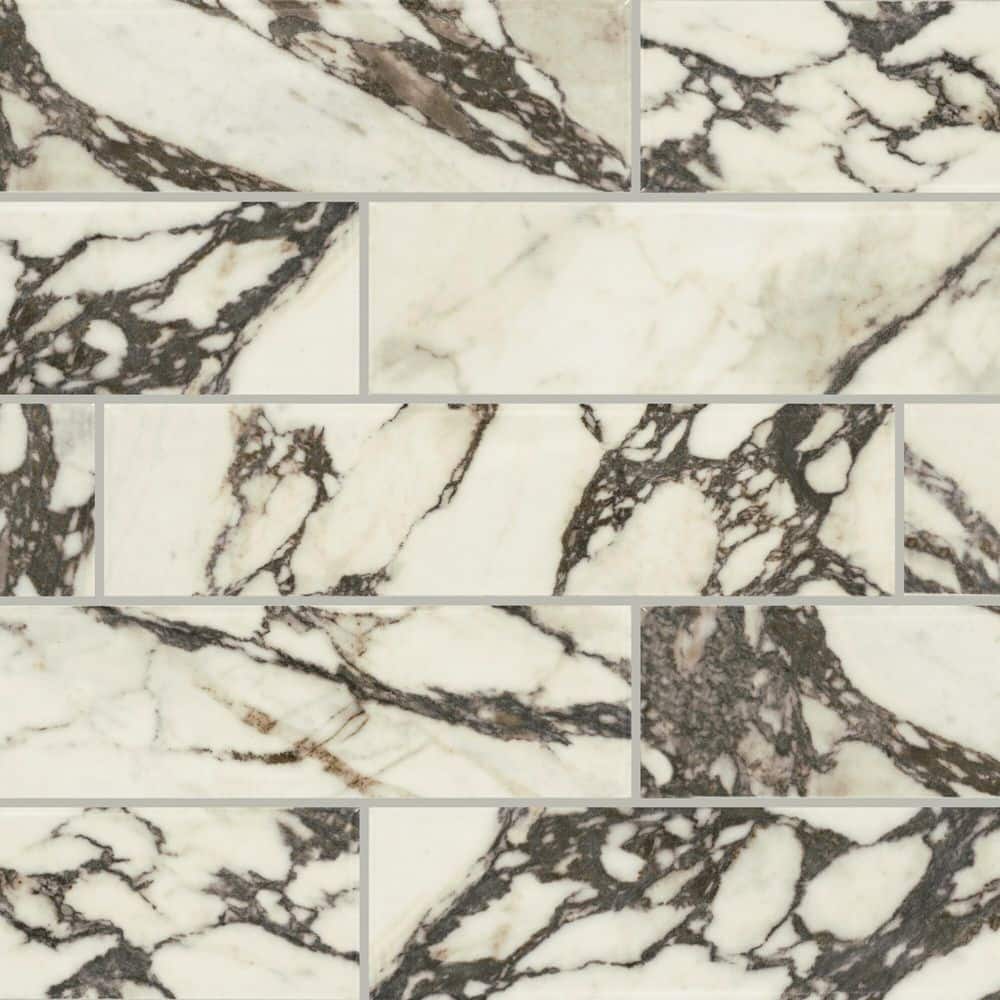 Daltile LuxeCraft Urban Drift 2 in. x 9 in. Glossy Porcelain Wall Tile (0.158 sq. ft./each) (2)