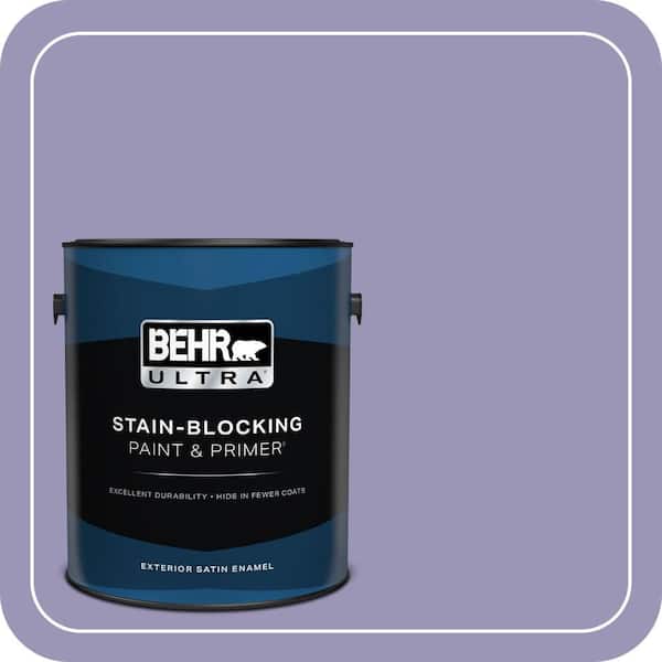 BEHR ULTRA 1 gal. #640D-5 June Berry Satin Enamel Exterior Paint & Primer (2)
