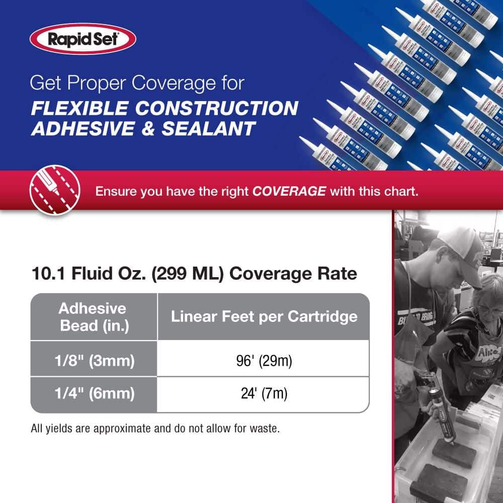 Rapid Set 10.1 fl. oz. Flexible Construction Adhesive (2)